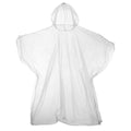 Clear - Front - Kids Hooded Plastic Reusable Poncho