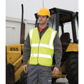 Fluorescent Yellow - Back - Result Mens Core Safety Hi Viz Vest