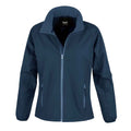 Navy - Front - Result Womens-Ladies Core Printable Softshell Jacket