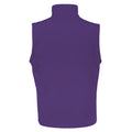 Purple - Black - Back - Result Mens Core Printable Softshell Bodywarmer