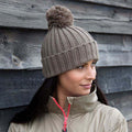 Fennel - Back - Result Unisex Winter Essentials HDi Quest Knitted Beanie Hat