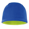 Royal - Lime - Front - Result Unisex Winter Essentials Reversible Fleece Skull Hat