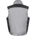 Grey - Black - Orange - Back - Result Mens Work-Guard Lite Workwear Gilet - Bodywarmer (Breathable And Windproof)