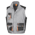 Grey - Black - Orange - Front - Result Mens Work-Guard Lite Workwear Gilet - Bodywarmer (Breathable And Windproof)