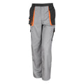 Grey - Black - Orange - Front - Result Unisex Work-Guard Lite Workwear Trousers (Breathable And Windproof)