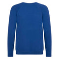 Deep Royal - Back - AWDis Academy Childrens-Kids Crew Neck Raglan School Sweatshirt