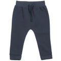 Navy - Front - Larkwood Baby-Toddler Cotton Rich Jogging Bottoms-Pants