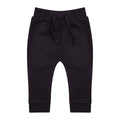 Black - Front - Larkwood Baby-Toddler Cotton Rich Jogging Bottoms-Pants