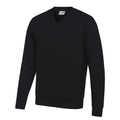 Black - Front - AWDis Academy Mens V Neck Jumper-Sweatshirt