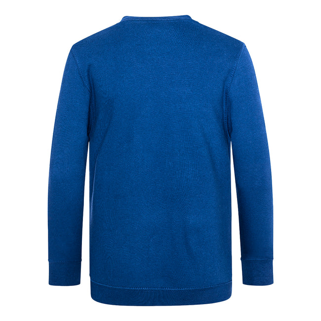 Deep Royal - Back - AWDis Academy Childrens-Kids Junior V Neck School Jumper-Sweatshirt