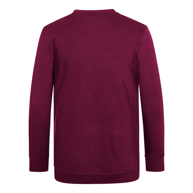 Burgundy - Back - AWDis Academy Childrens-Kids Junior V Neck School Jumper-Sweatshirt