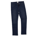 Dark Blue Wash - Front - AWDis So Denim Mens Leo Straight Fit Jeans