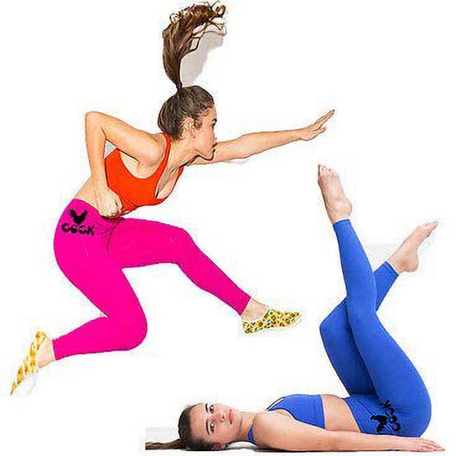 Royal Blue - Side - American Apparel Womens-Ladies Plain Fitness Leggings-Bottoms