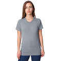 Athletic Grey - Back - American Apparel Unisex Tri-blend Short Sleeve Track T-Shirt