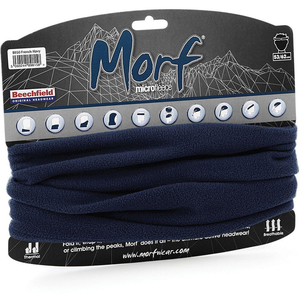 French Navy - Lifestyle - Beechfield Womens-Ladies Thermal Microfleece Morf Scarf-Snood