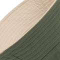 Olive Green- Stone - Back - Beechfield Unisex Classic Reversible Bucket Hat