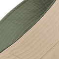 Olive Green- Stone - Side - Beechfield Unisex Classic Reversible Bucket Hat