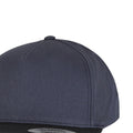 Navy-Black - Back - Yupoong Flexfit Unisex Plain Classic 5 Panel Snapback Cap