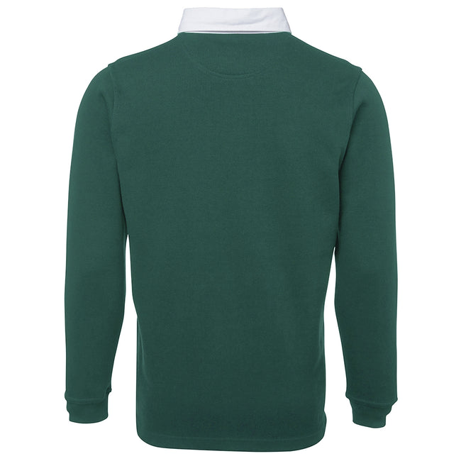 Bottle - Back - Front Row Mens Premium Long Sleeve Rugby Shirt-Top