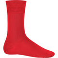 Red - Front - Kariban Cotton City Mens Casual Cotton Rich Socks