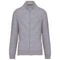 Oxford Grey - Front - Kariban Mens Full Zip Fleece Jacket