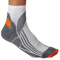 White- Grey- Orange - Back - Kariban Proact Mens Technical Breathable Sports Socks