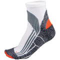 White- Grey- Orange - Front - Kariban Proact Mens Technical Breathable Sports Socks
