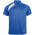 Royal Blue- White- Storm Grey - Front - Kariban Proact Mens Short Sleeve Quick Dry Polo Shirt