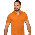 Orange - Back - Kariban Proact Mens Short Sleeve Performance Polo Shirt