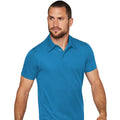 Aqua Blue - Back - Kariban Proact Mens Short Sleeve Performance Polo Shirt