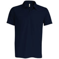 Navy - Front - Kariban Proact Mens Short Sleeve Performance Polo Shirt