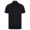Navy-Navy - Front - Finden & Hales Mens Piped Performance Sports Polo Shirt