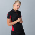 Black-Red - Lifestyle - Finden & Hales Womens-Ladies Club Polo Shirt