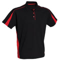 Black-Red - Front - Finden & Hales Womens-Ladies Club Polo Shirt