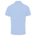 Light Blue - Back - Premier Mens Coolchecker Pique Short-Sleeved Polo Shirt