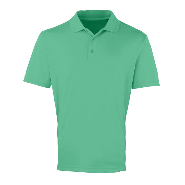 Kelly - Front - Premier Mens Coolchecker Pique Short-Sleeved Polo Shirt