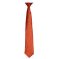 Chestnut - Front - Premier Colours Mens Satin Clip Tie