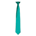 Emerald - Front - Premier Colours Mens Satin Clip Tie