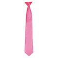 Fuchsia - Front - Premier Colours Mens Satin Clip Tie