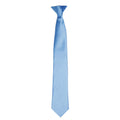 Mid Blue - Front - Premier Colours Mens Satin Clip Tie