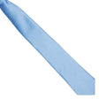 Mid Blue - Back - Premier Colours Mens Satin Clip Tie