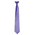 Purple - Front - Premier Colours Mens Satin Clip Tie