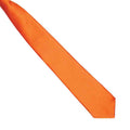 Orange - Back - Premier Colours Mens Satin Clip Tie