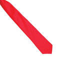 Red - Back - Premier Colours Mens Satin Clip Tie