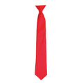 Strawberry Red - Front - Premier Colours Mens Satin Clip Tie