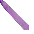 Rich Violet - Back - Premier Colours Mens Satin Clip Tie