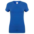 Royal - Front - Skinni Fit Womens-Ladies Feel Good Stretch Short Sleeve T-Shirt