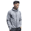 Grey Marl - Side - Tombo Teamsport Unisex Lightweight Running Hoodie With Reflective Tape