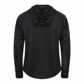 Black - Back - Tombo Teamsport Unisex Lightweight Running Hoodie With Reflective Tape