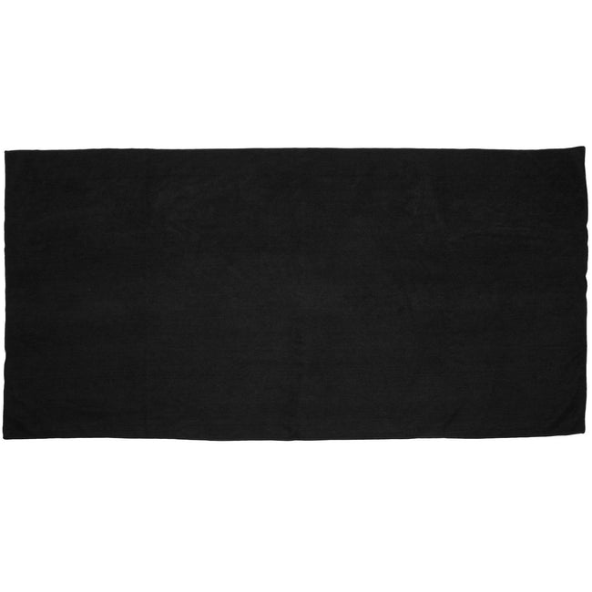 Black - Front - Towel City Microfibre Guest Towel